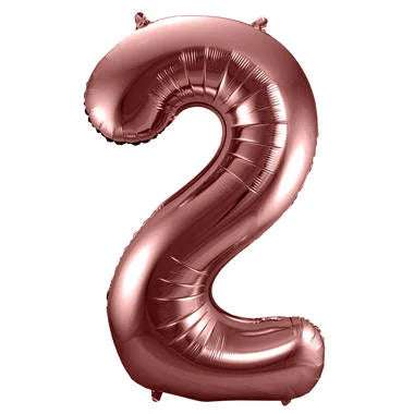 Cijfer Ballon Brons 2 - 86cm
