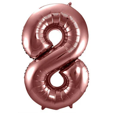 Cijfer Ballon Brons 8 - 86cm