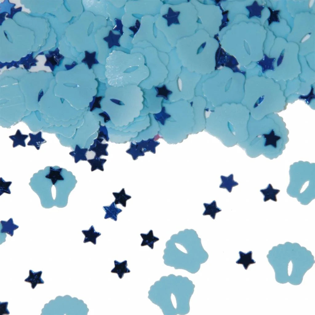 Confetti Voetjes Blauw