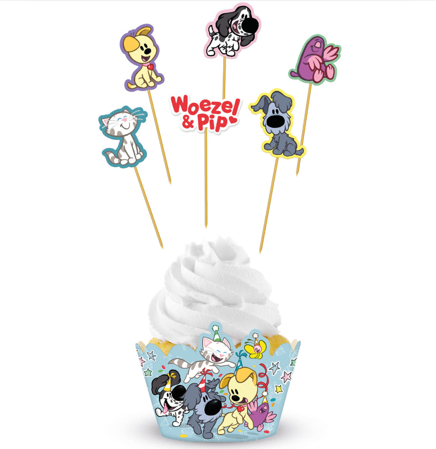 Cupcake Decoratie Set - Woezel en Pip