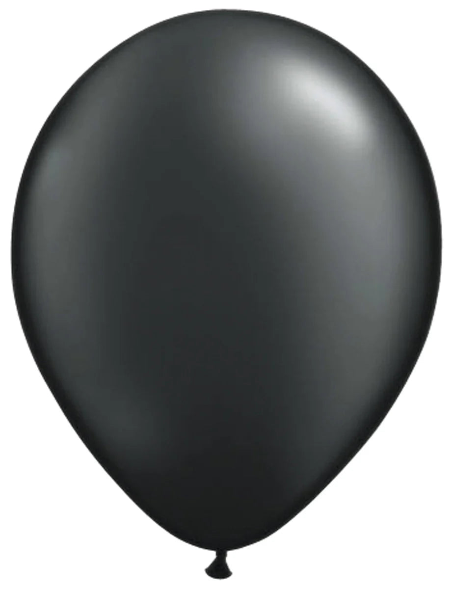 Folatex Ballonnen Metallic Zwart 30cm - 10 stuks