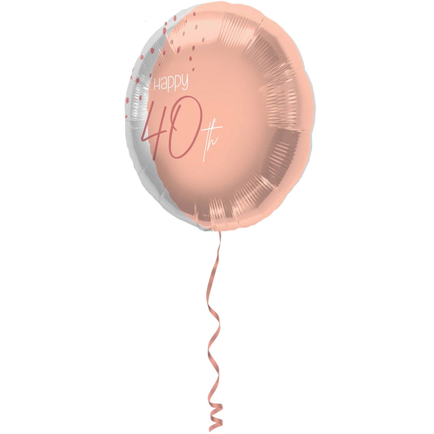 Folieballon Luxe Roze 40 Jaar 45cm - Per Stuk