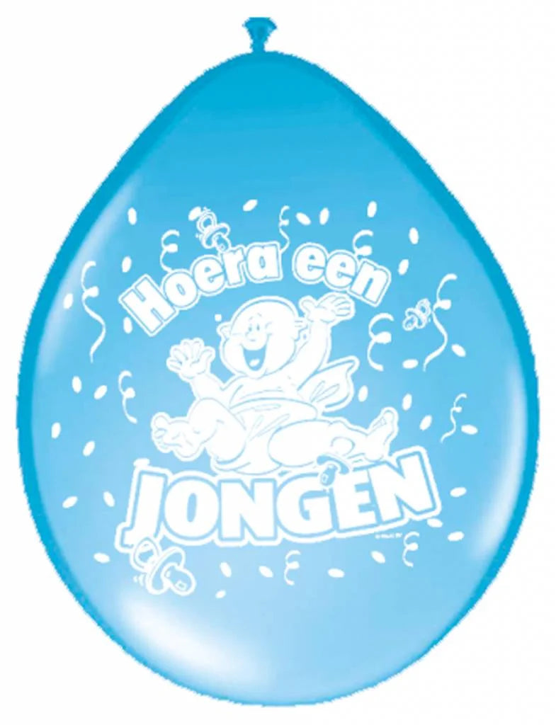 Geboorte Ballonnen Jongens Blauw 30cm - 8 stuks