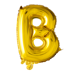 Letter Ballon B Goud - 41cm