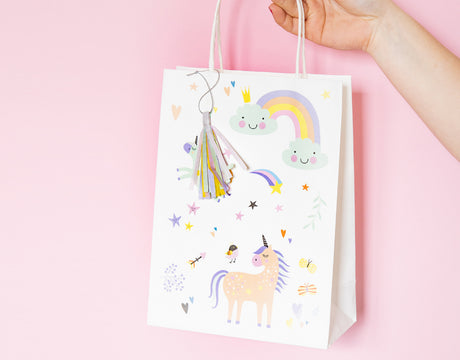 Uitdeelzakjes Unicorns & Rainbows - 6 stuks