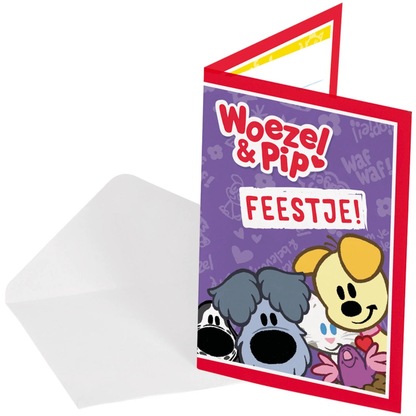 Woezel en Pip Uitnodigingen - 8 stuks