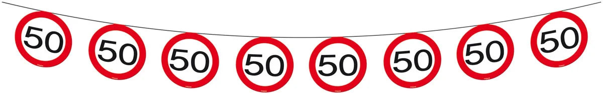 50 Jaar Verkeersbord Slinger - 12 meter