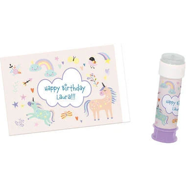Bellenblaas Sticker - Unicorns & Rainbows