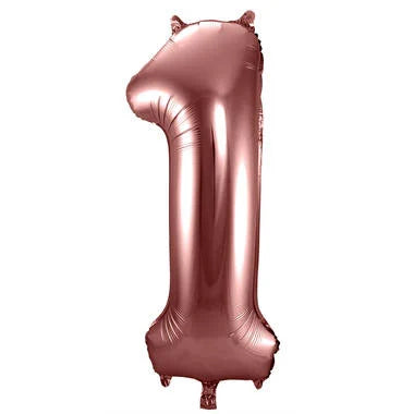 Cijfer Ballon Brons 1 - 86cm
