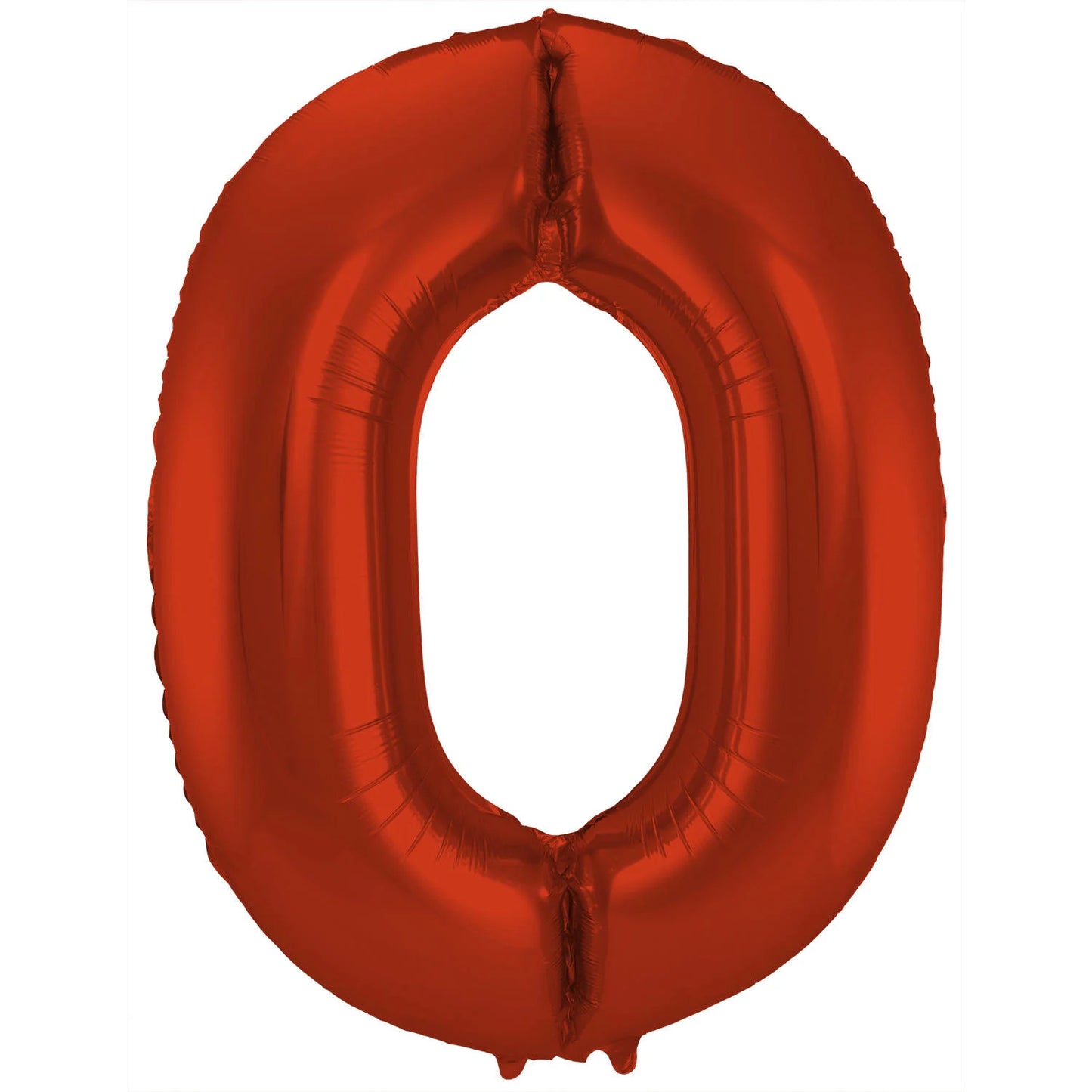 Cijfer Ballon Rood 0 - 86cm