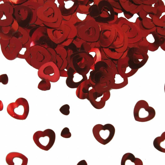 Confetti Hart Rood