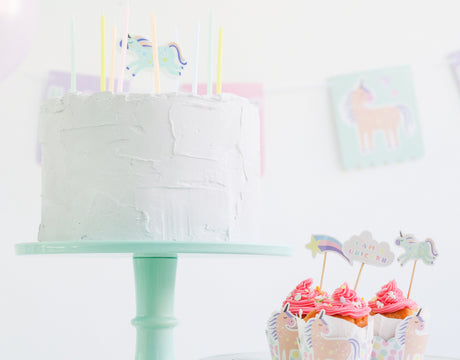 Cupcake Decoratie Unicorn & Rainbows - 12 stuks