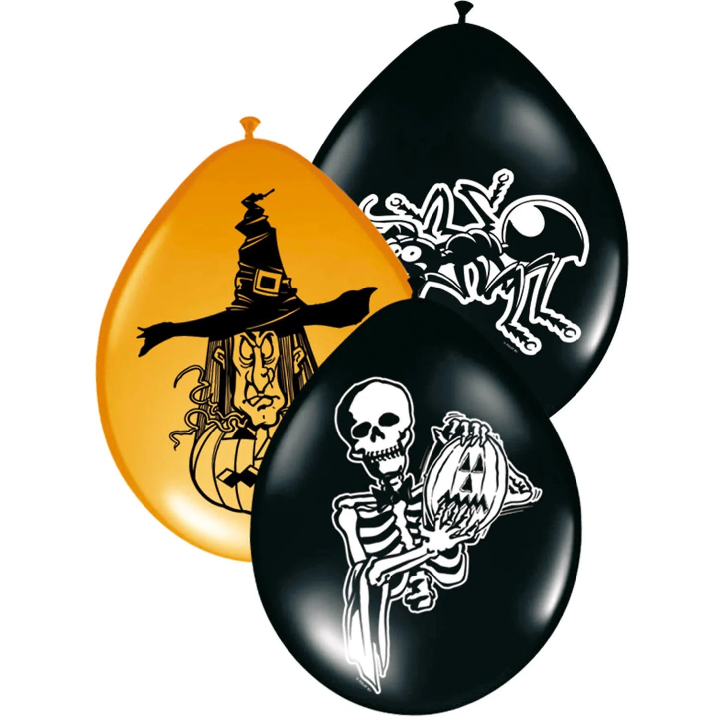 Halloween Ballonnen Assortiment 30 cm - 8 stuks