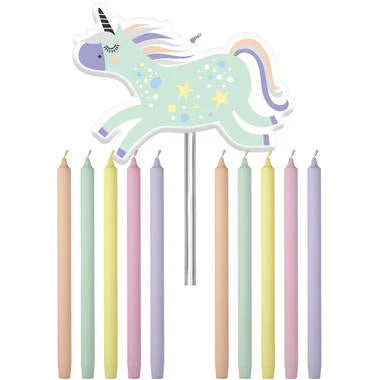 Kaarsen Unicorns & Rainbows - 11 stuks