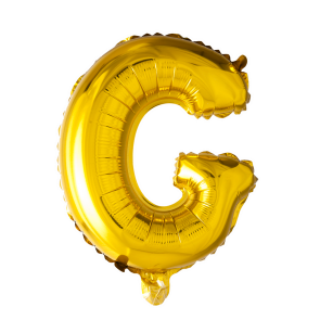 Letter Ballon G Goud - 41cm