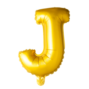 Letter Ballon J Goud - 41cm