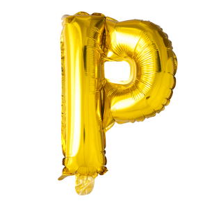 Letter Ballon P Goud - 41cm