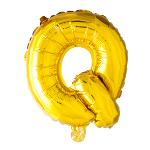 Letter Ballon Q Goud - 41cm