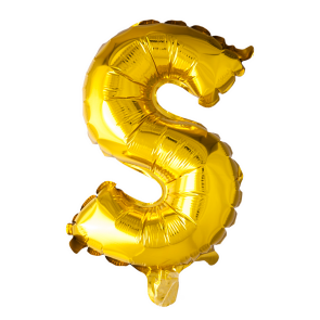Letter Ballon S Goud - 41cm