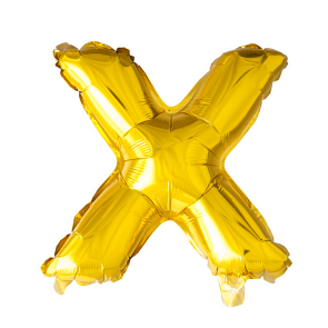 Letter Ballon X Goud - 41cm
