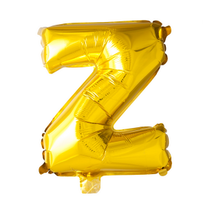 Letter Ballon Z Goud - 41cm