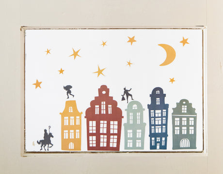 Raamstickers ''Welkom Sint&Piet''