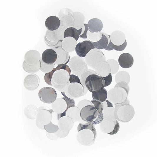 Ronde Confetti Groot Zilver
