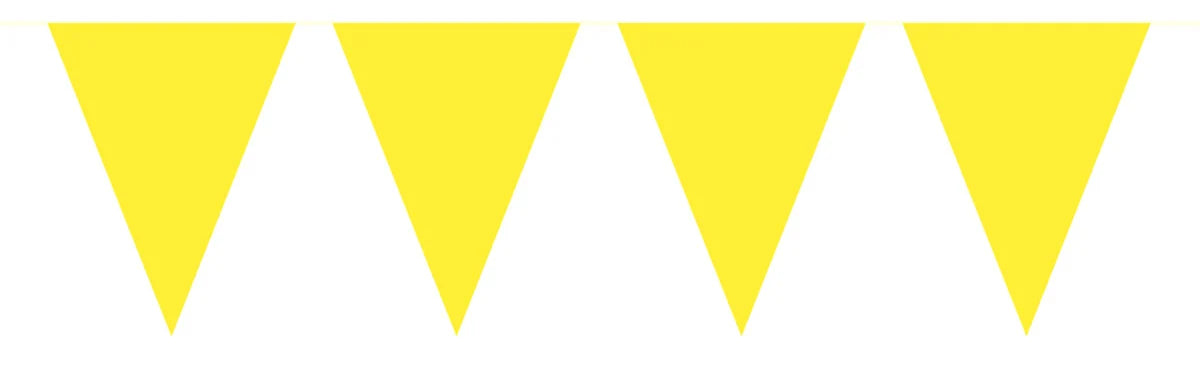 Vlaggenlijn Geel - 10 meter