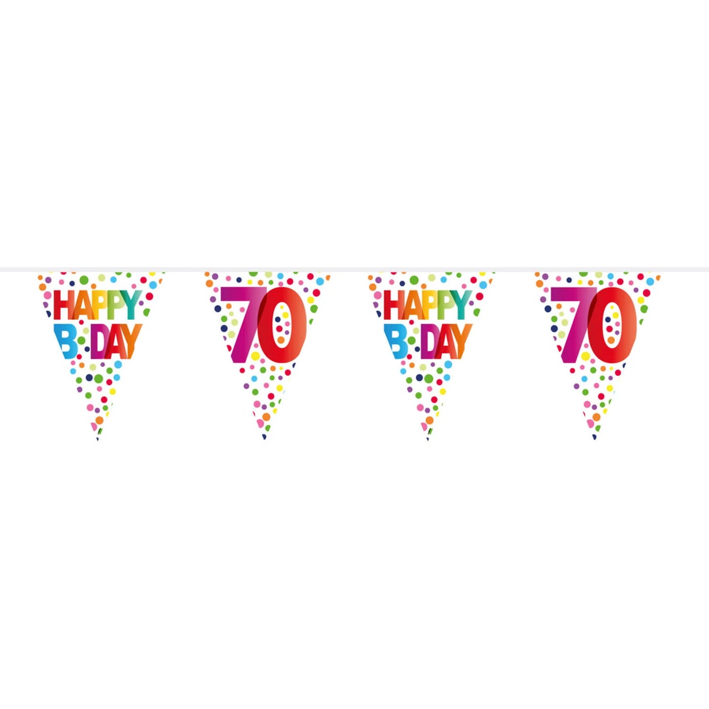 Vlaggenlijn Rainbow 70 Jaar - 10 meter